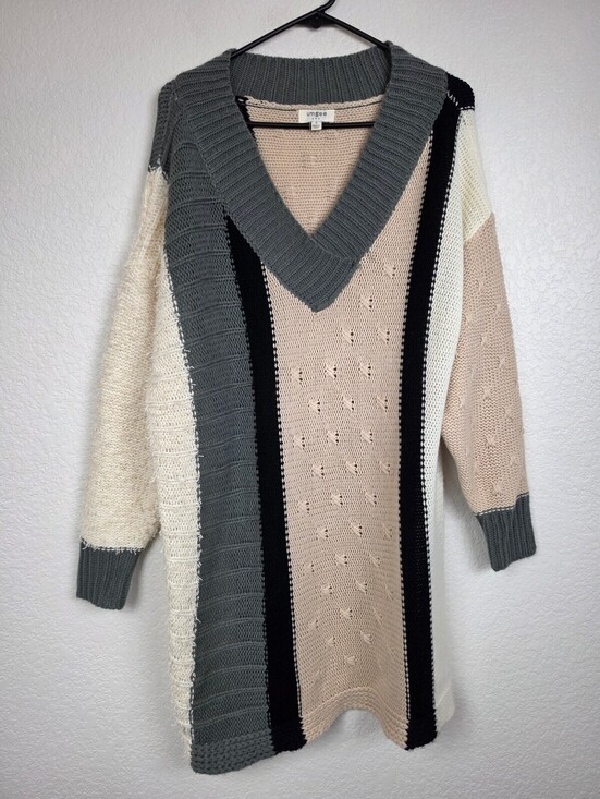 Anthropologie Sweaters - Anthropologie Umgee Small Colorblock Knit Sweater Dress